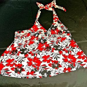 Womens Catalina Halter "tankini" top ONLY, EUC, 14W